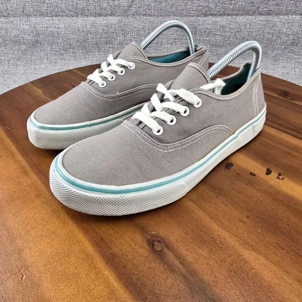 Airwalk Women's Canvas Sneakers Shoes Size 8 Gray Low Top Lace Up‎ Casual